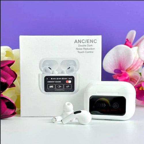 A9 Pro AirPods Bluetooth Wireless Earbuds with Display Case